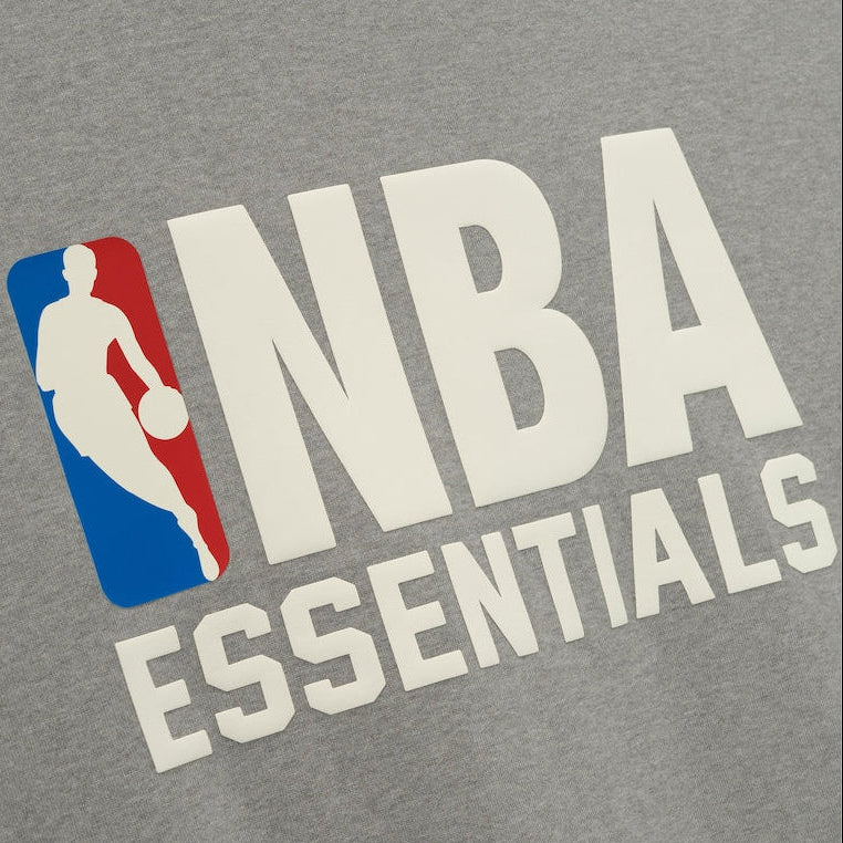 Fear of God Essentials X NBA 90s Heavyweight Tee Concrete Heather