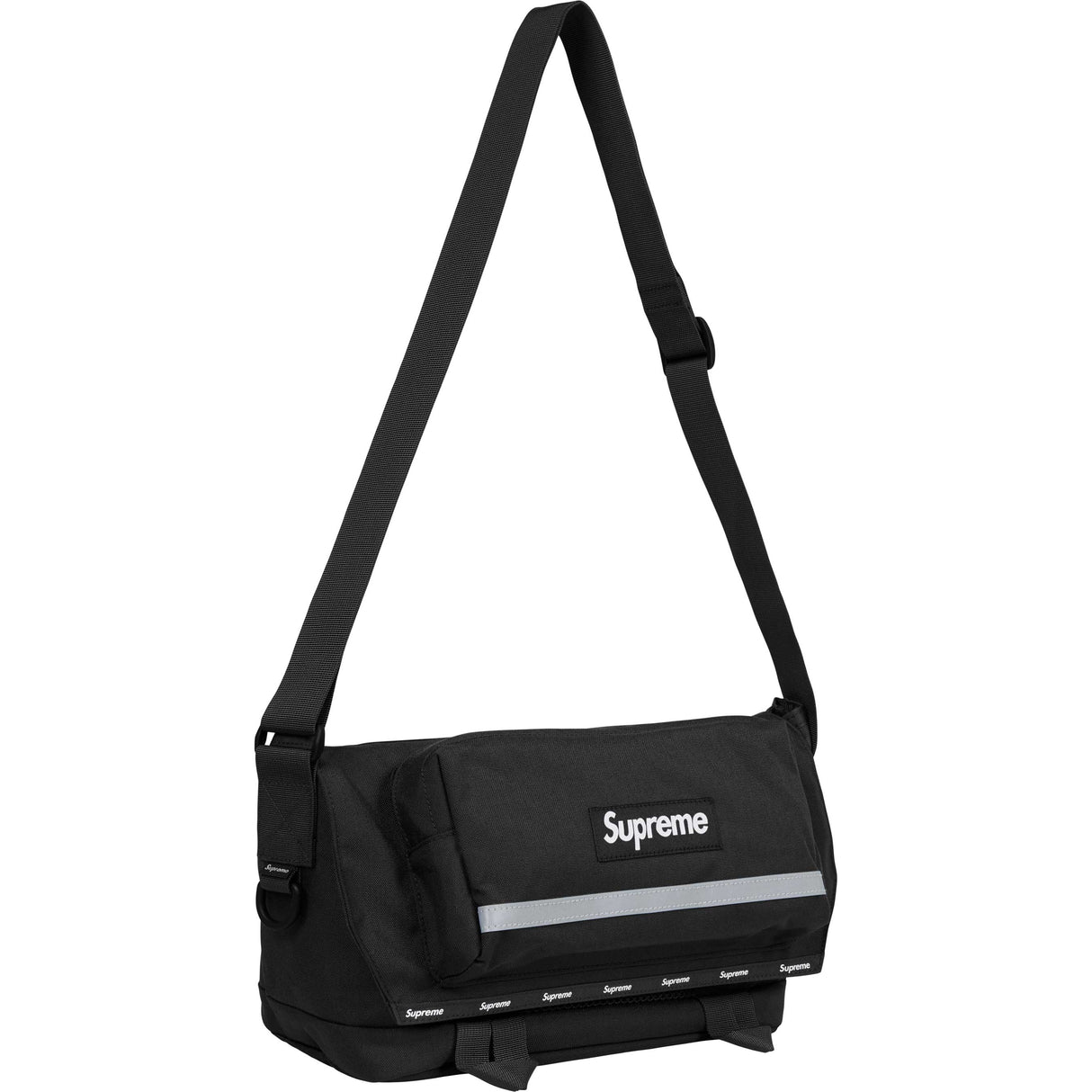 Supreme Reflective Messenger Bag Black SUPREME SUPREME - originalfook singapore
