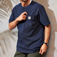Carhartt Henley Oversized Pocket Tee Navy CARHARTT CARHARTT - originalfook singapore