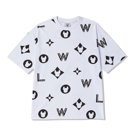 LifeWork Big Monogram Tee White lifework lifework - originalfook singapore