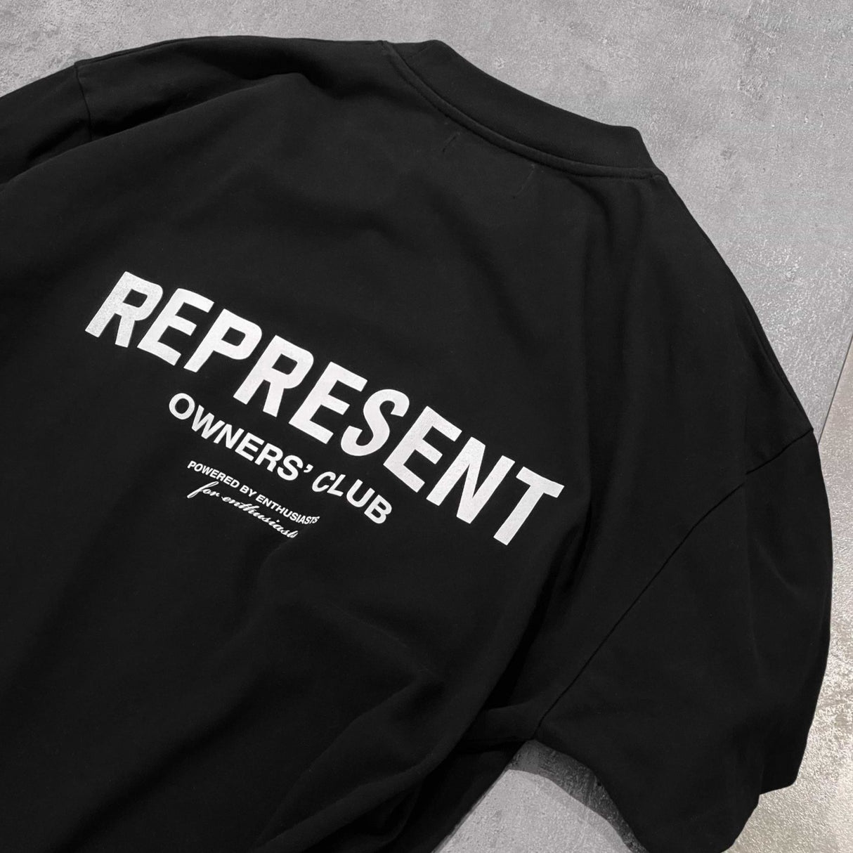 Represent Owners Club Logo Tee Black REPRESENT REPRESENT - originalfook singapore