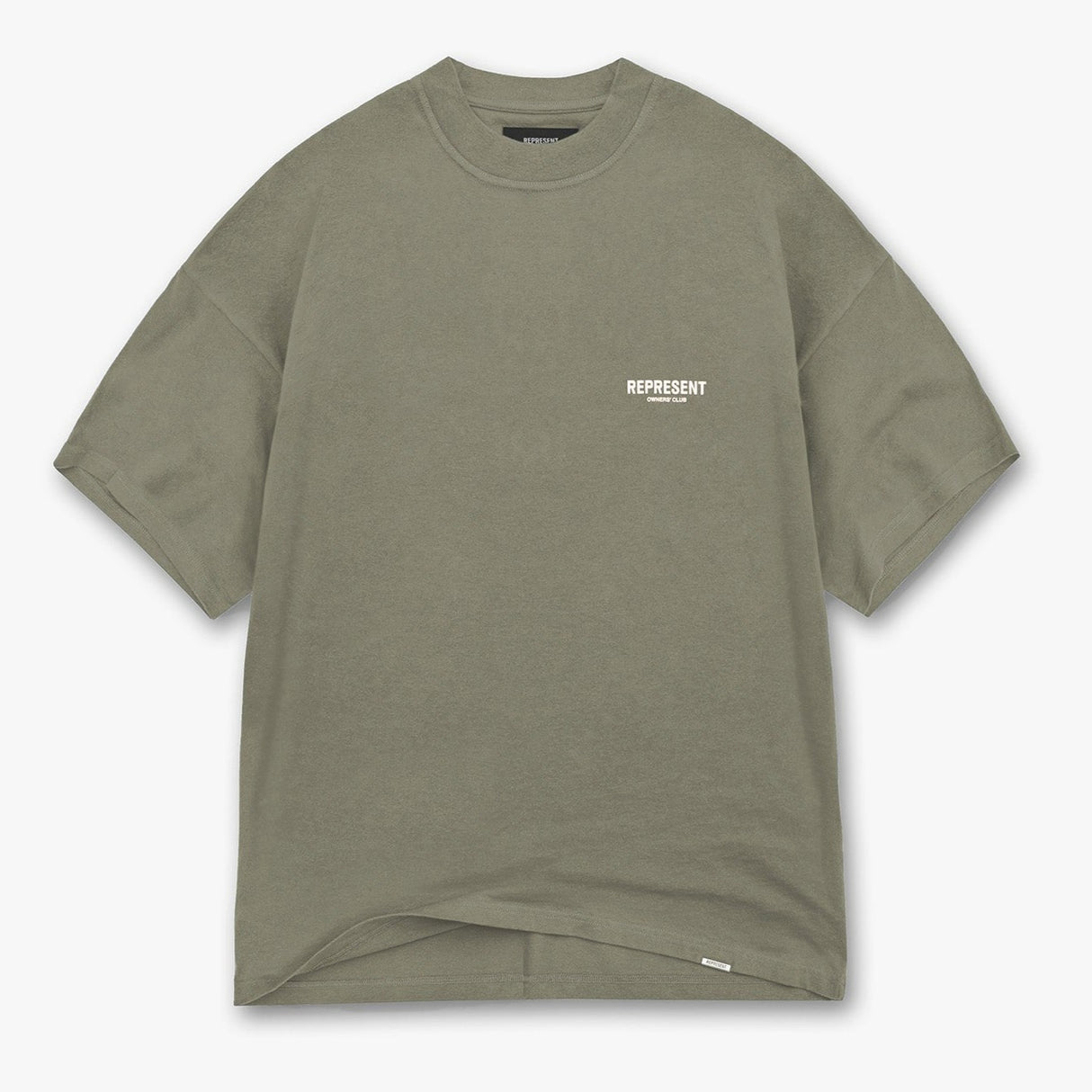 Represent Owners Club Logo Tee Olive REPRESENT REPRESENT - originalfook singapore