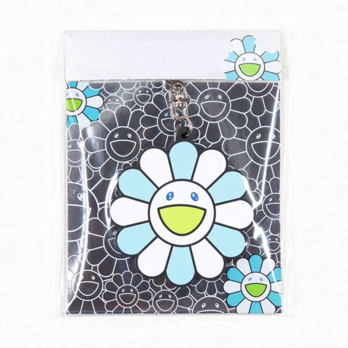 Takashi Murakami Kaikai Kiki Flower Rubber Keyring Blue White (5.5cm) TAKASHI MURAKAMI TAKASHI MURAKAMI - originalfook singapore
