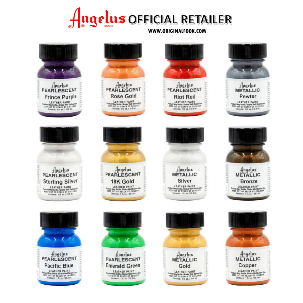 Angelus 12 Color Paint Bundle ANGELUS ANGELUS - originalfook singapore
