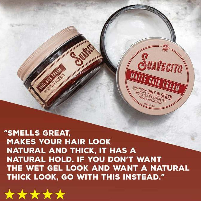 Suavecito Matte Hair Cream with DHT Blocker SUAVECITO SUAVECITO - originalfook singapore