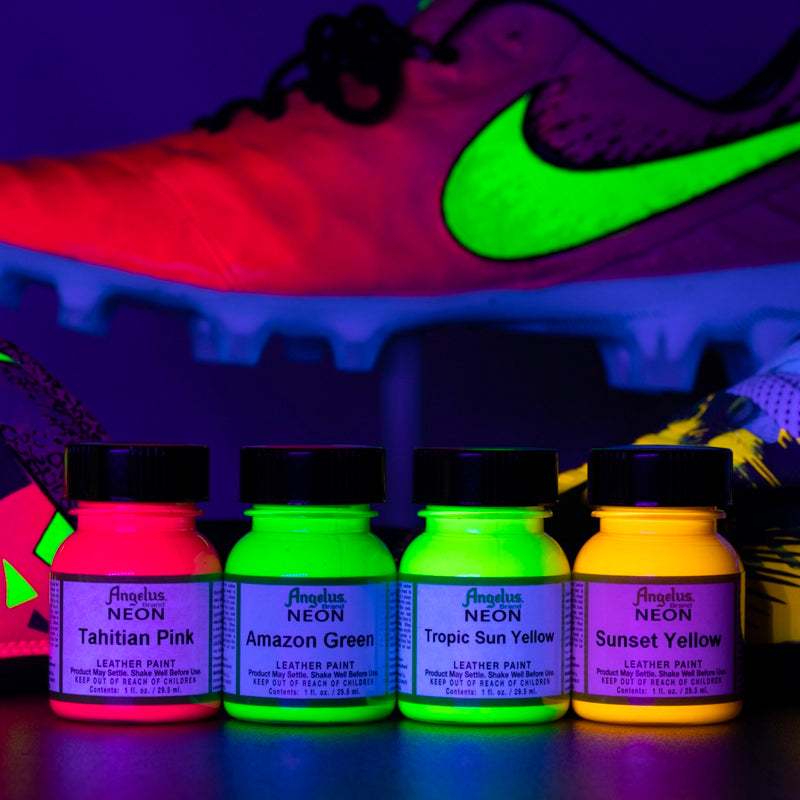 (12 Colors) Angelus Acrylic Leather Paint Neon Color ANGELUS ANGELUS - originalfook singapore