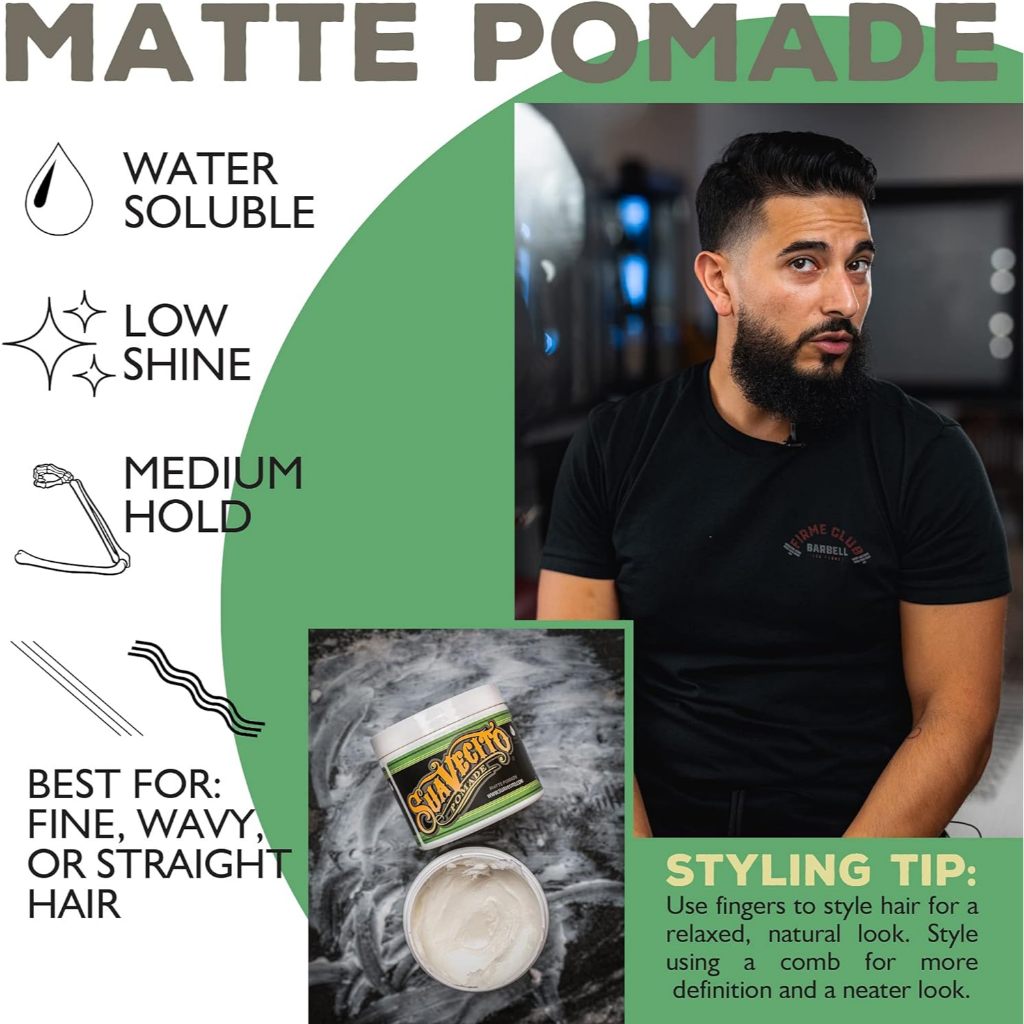 Suavecito Strong Hold Matte Pomade SUAVECITO SUAVECITO - originalfook singapore