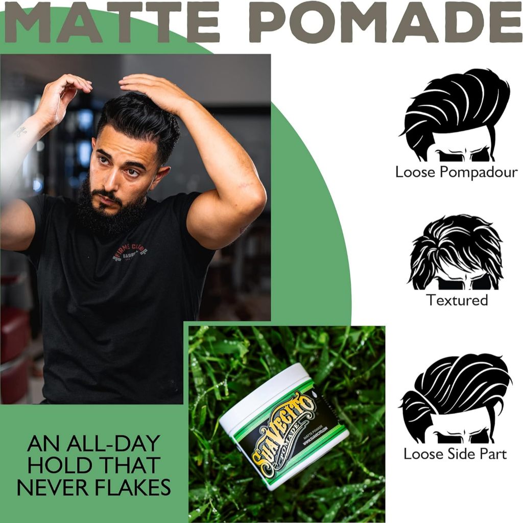 Suavecito Strong Hold Matte Pomade SUAVECITO SUAVECITO - originalfook singapore