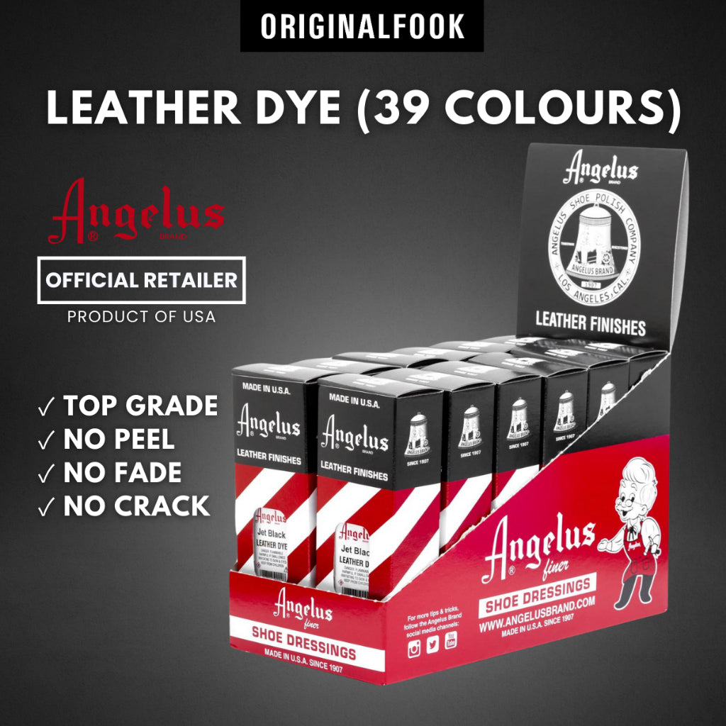 (39 Colors) Angelus Leather Dye 3oz ANGELUS ANGELUS - originalfook singapore