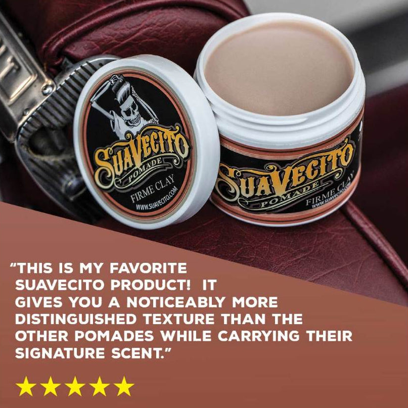 Suavecito Strong Hold Clay Pomade SUAVECITO SUAVECITO - originalfook singapore