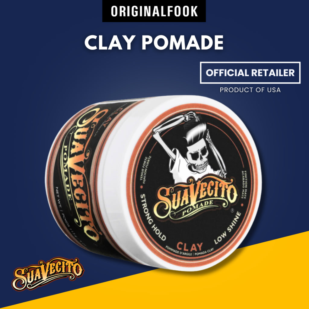 Suavecito Strong Hold Clay Pomade SUAVECITO SUAVECITO - originalfook singapore