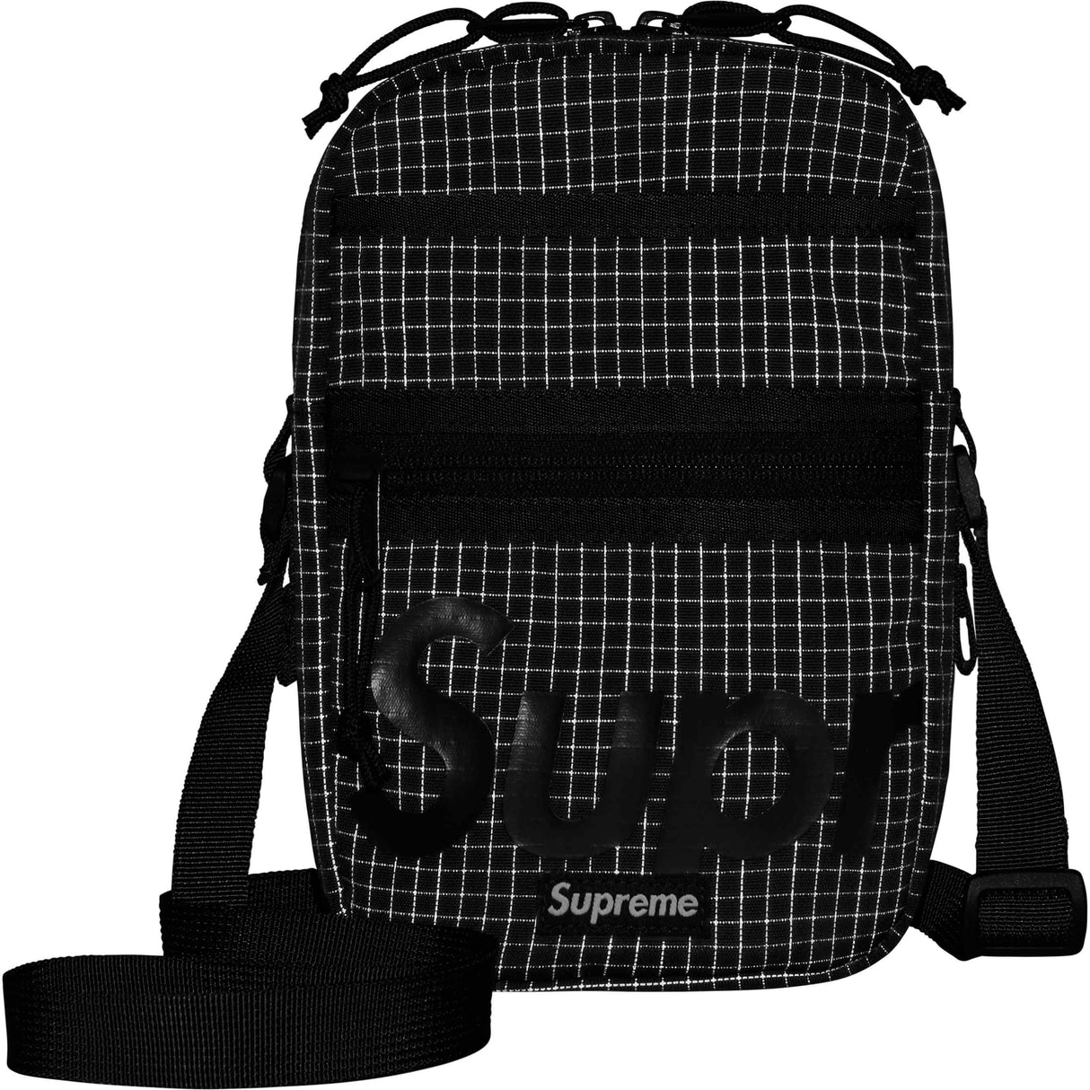 Supreme Reflective Shoulder Bag Black supreme supreme - originalfook singapore