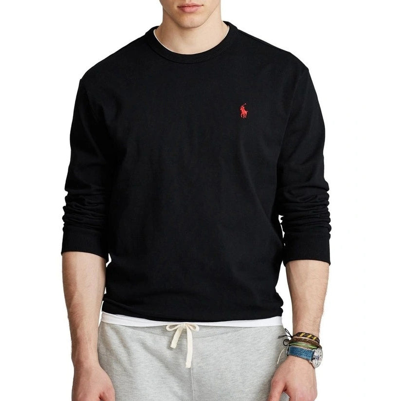 Polo Ralph Lauren Classic Fit Heavyweight Long Sleeve Tee Black