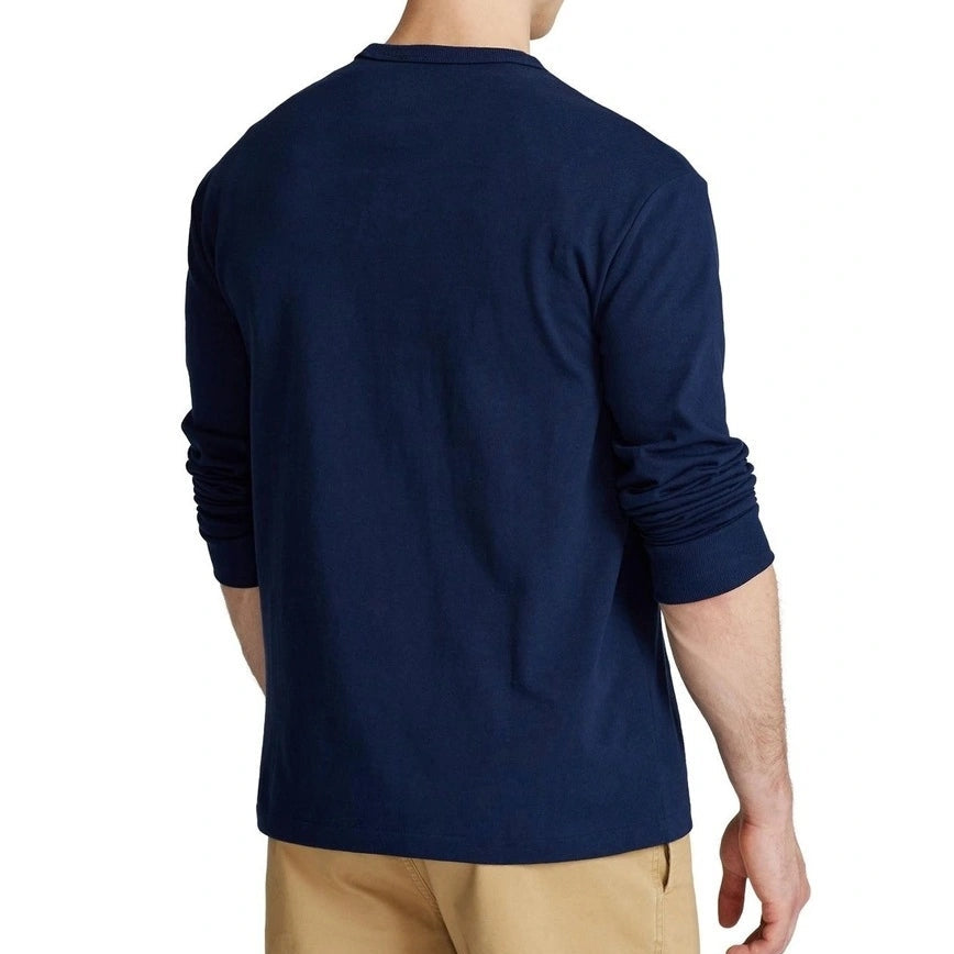 Polo Ralph Lauren Classic Fit Heavyweight Long Sleeve Tee Navy