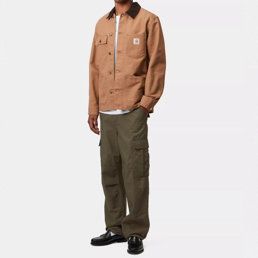 Carhartt WIP Cypress Regular Cargo Pants in green with multiple utility pockets