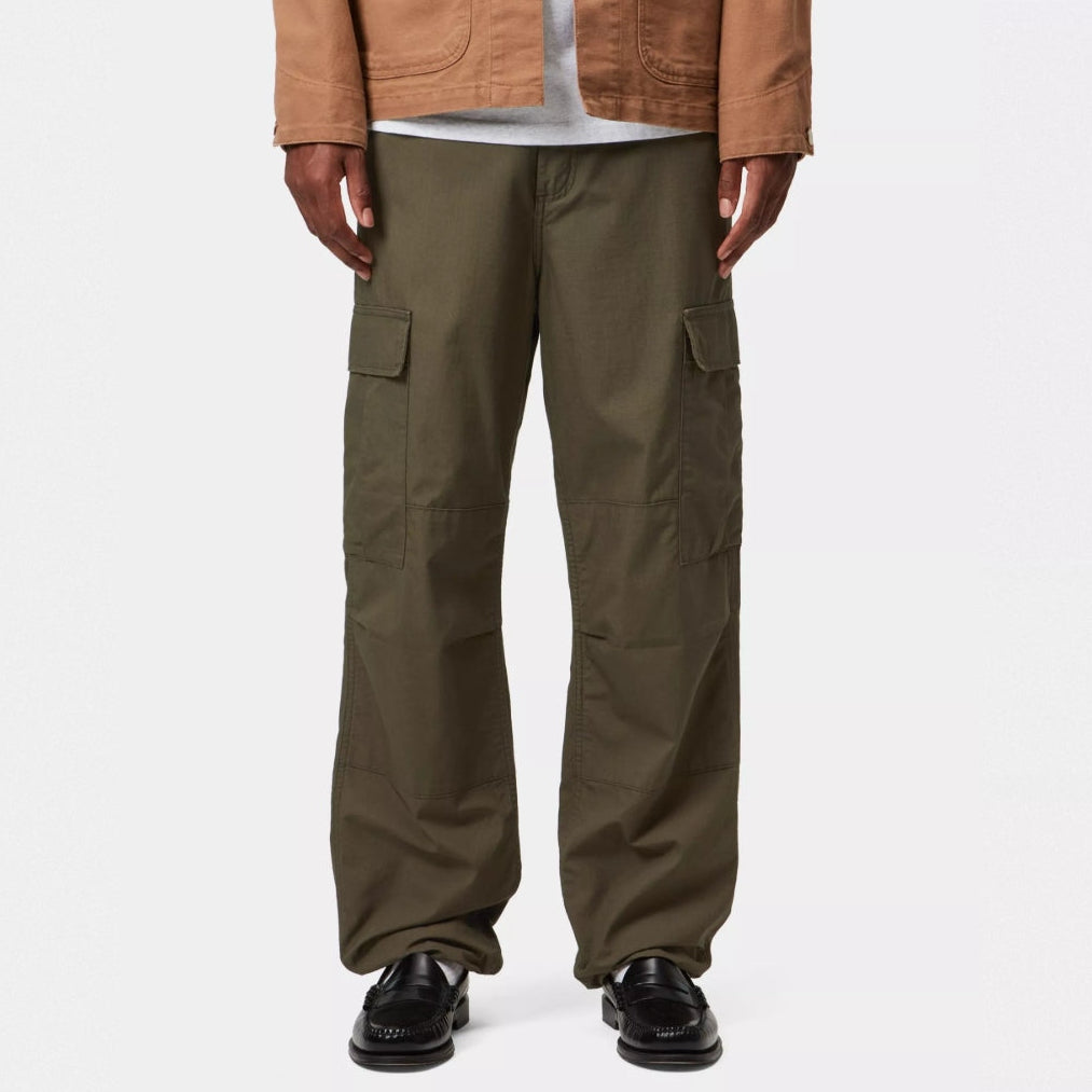 Carhartt WIP Regular Cargo Pants in Cypress green with multiple utility pockets