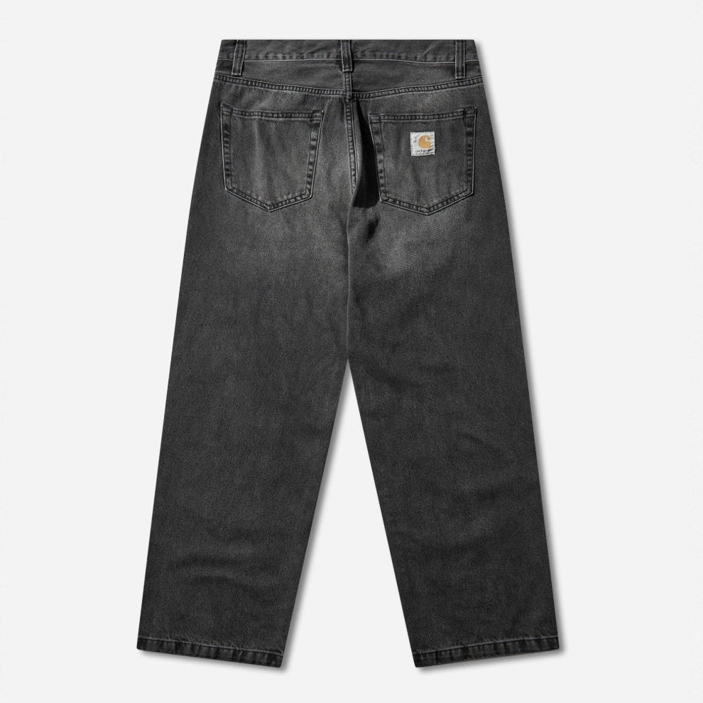 Carhartt WIP Landon Jeans in blue black denim with worn, bleached finishiyanas