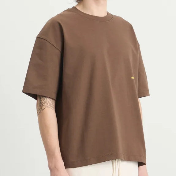 About:Blank Box Logo Tee Brown - ORIGINALFOOK