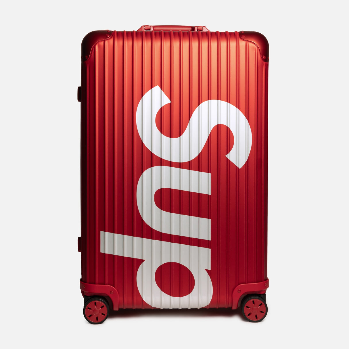 Supreme X Rimowa Aluminum Luggage 82L Red (Limited Edition)