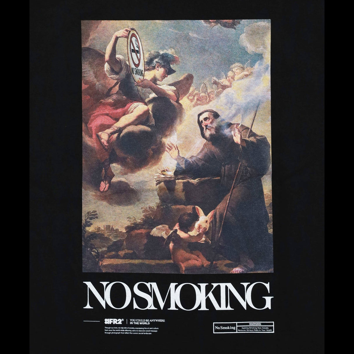 FR2 No Smoking Art Tee Black