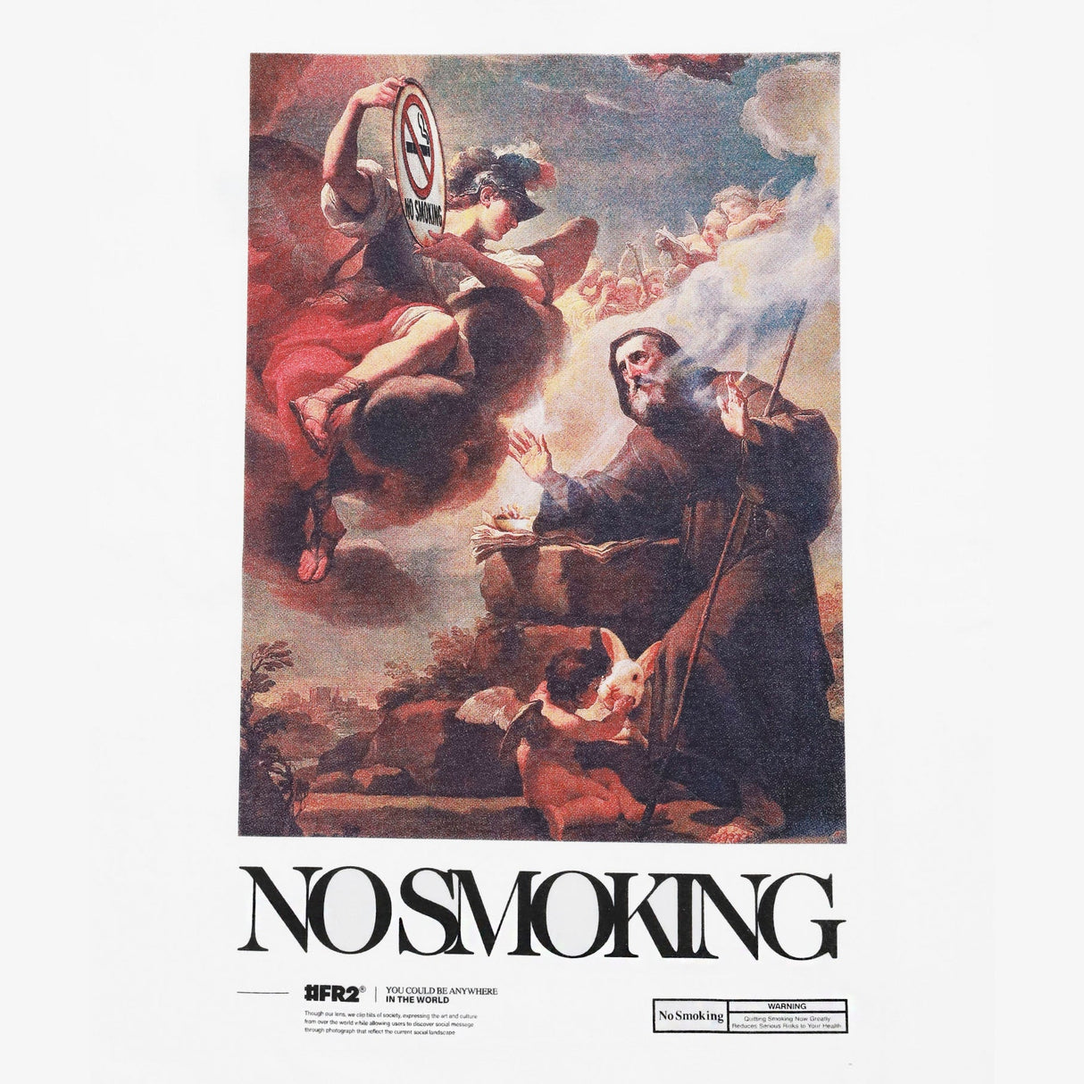 FR2 No Smoking Art Tee White