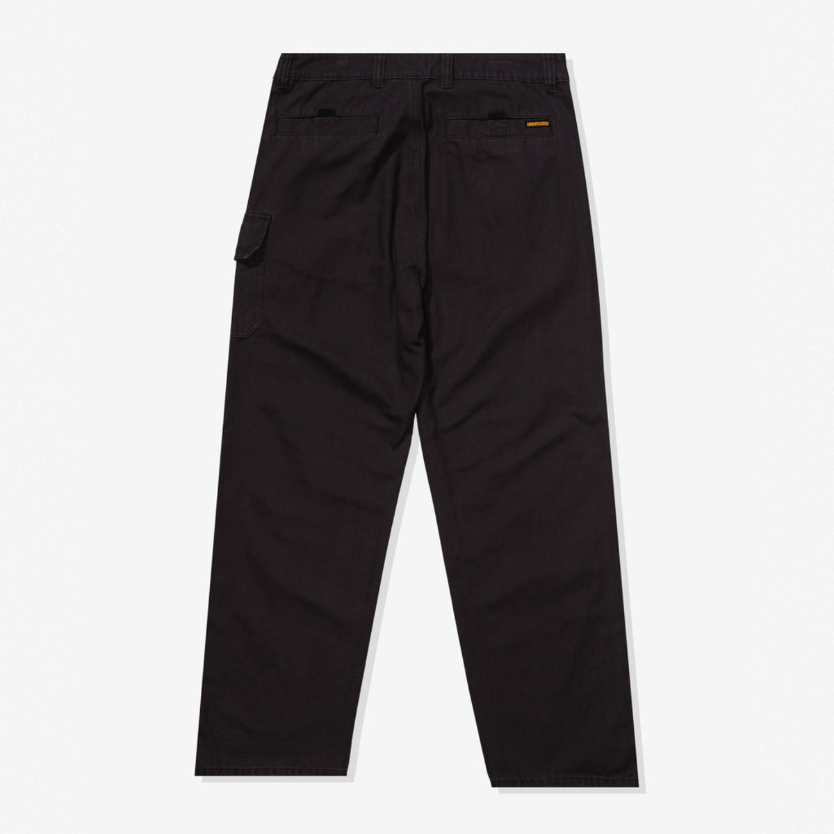 Black Undefeated Utility Pant with multiple pockets and relaxed fit, designed for comfortable casual wear.