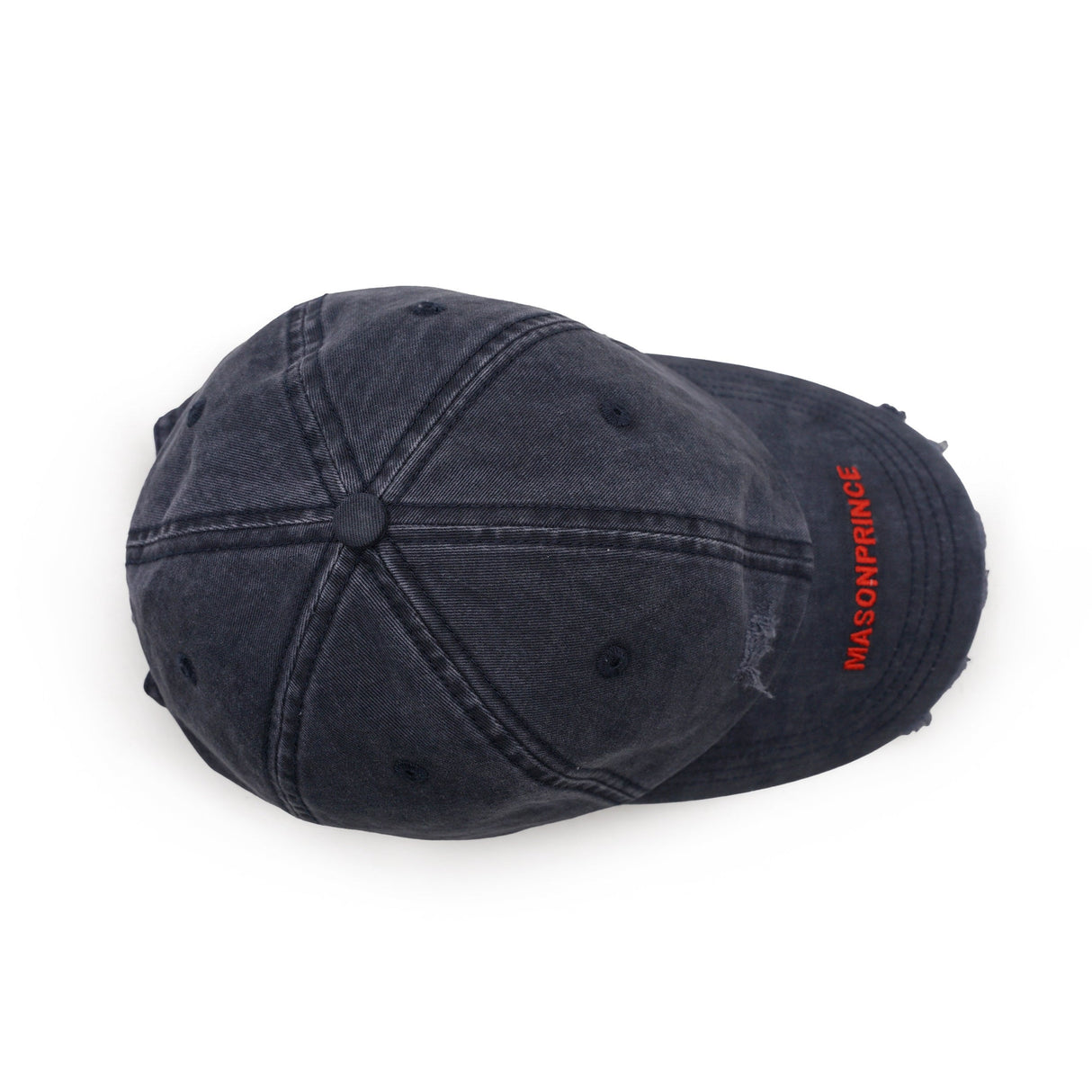 MasonPrince Embroidered Logo Cap Washed Navy