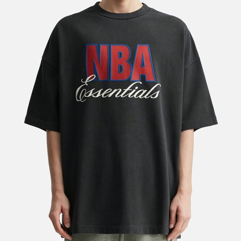 Fear of God Essentials X NBA 90s V2 Heavyweight Tee Vintage Black - ORIGINALFOOK