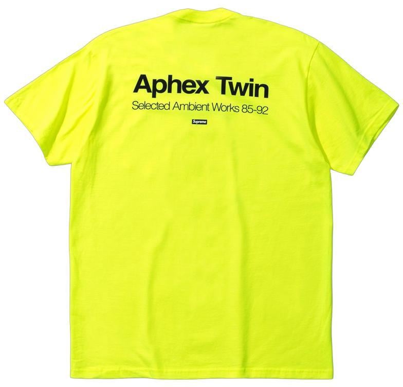 Supreme Aphex Twin Ambient Works Tee Fluorescent Yellow SUPREME SUPREME - originalfook singapore