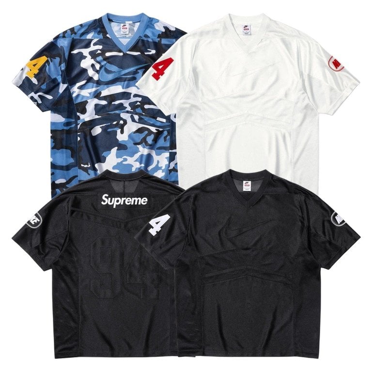 Supreme X Nike Box Logo Football Jersey Black