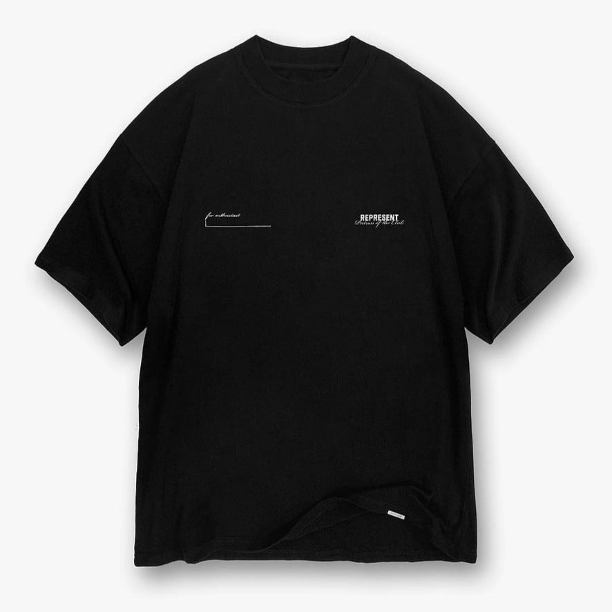 Represent Owners Club Patron Of The Club Tee Black REPRESENT REPRESENT - originalfook singapore