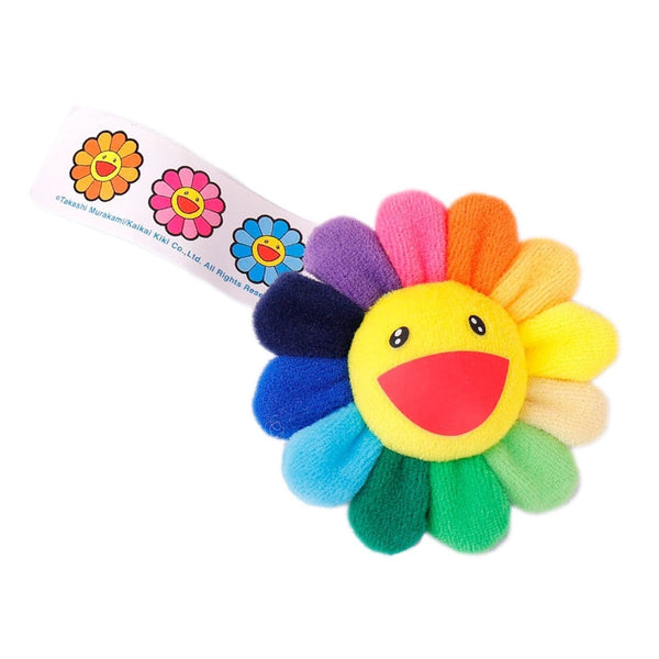TAKASHI MURAKAMI Kaikai Kiki Flower Plush Badge Rainbow Keychain Pin TAKASHI MURAKAMI TAKASHI MURAKAMI - originalfook singapore