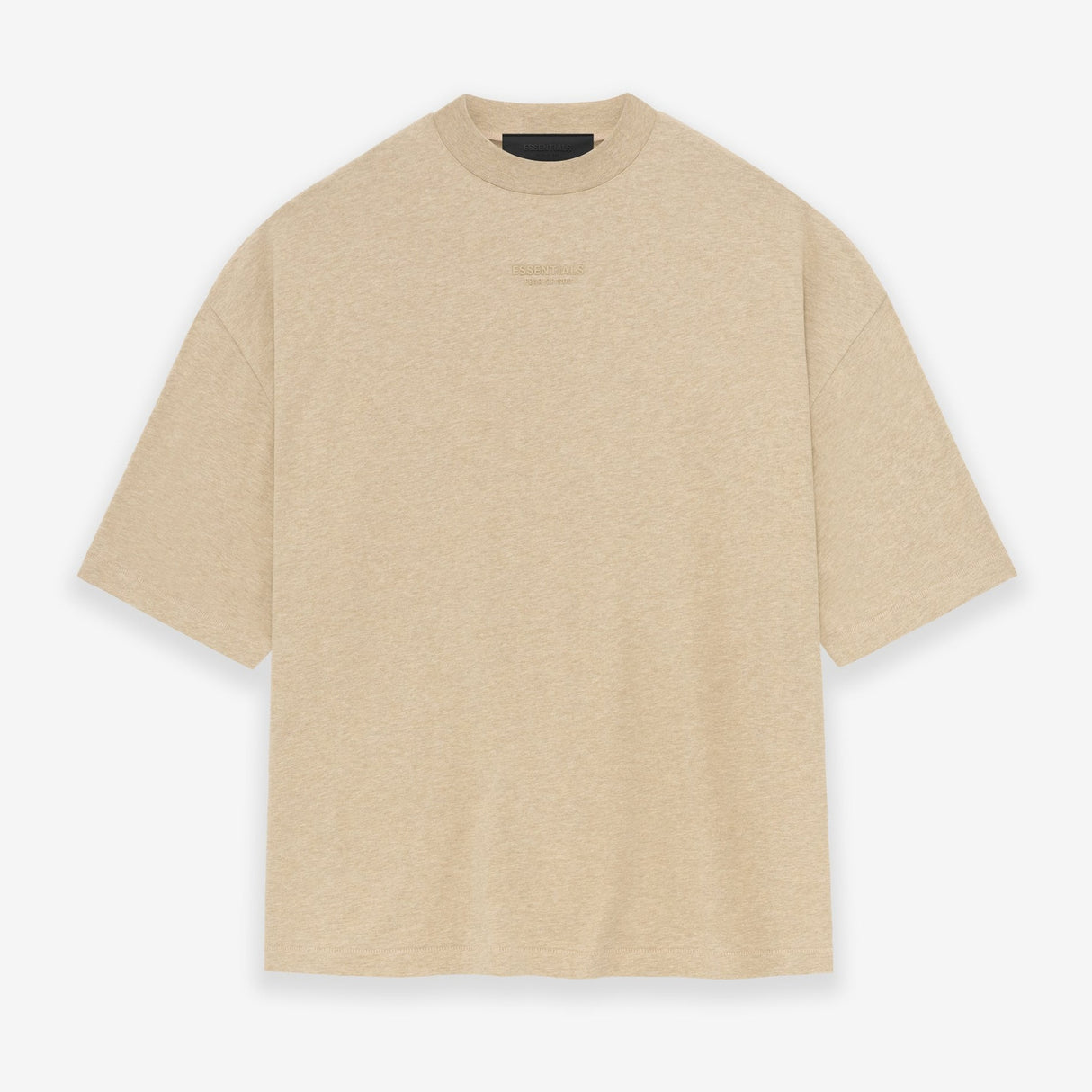 Fear of God Essentials Applique Logo Drop Shoulder Tee Gold Heather (Oversized) FEAR OF GOD FEAR OF GOD - originalfook singapore