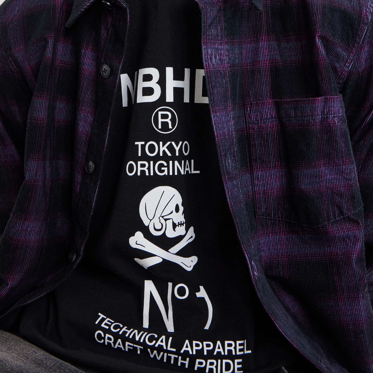 Neighborhood SS-08 Skull Tee Black - ORIGINALFOOK