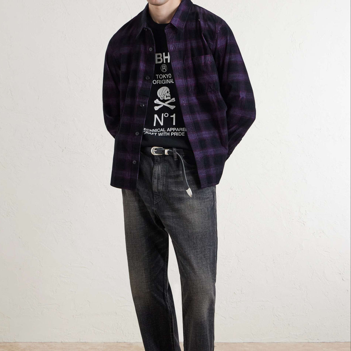 Neighborhood SS-08 Skull Tee Black - ORIGINALFOOK