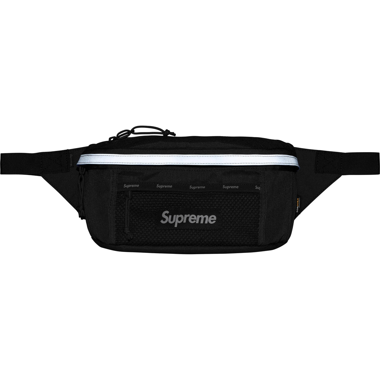 Supreme Reflective Waist Bag Black SUPREME SUPREME - originalfook singapore