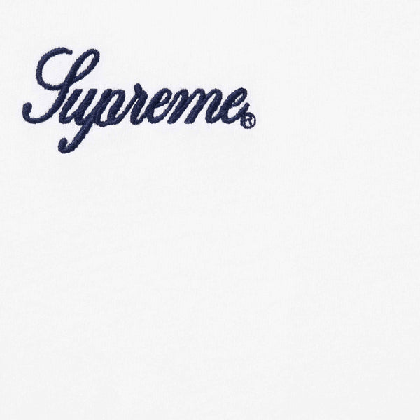 Supreme Washed Script Tee White supreme supreme - originalfook singapore