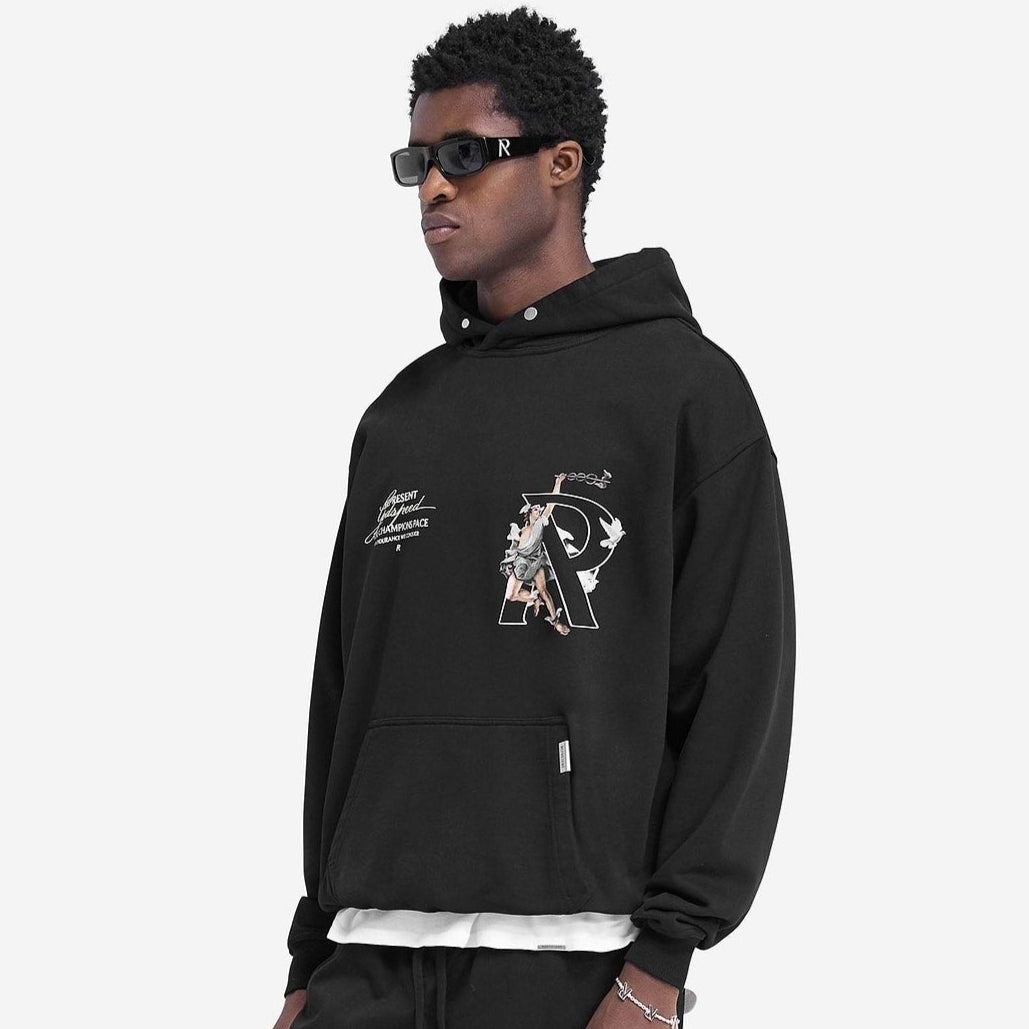 Represent Hermes Black Hoodie - ORIGINALFOOK