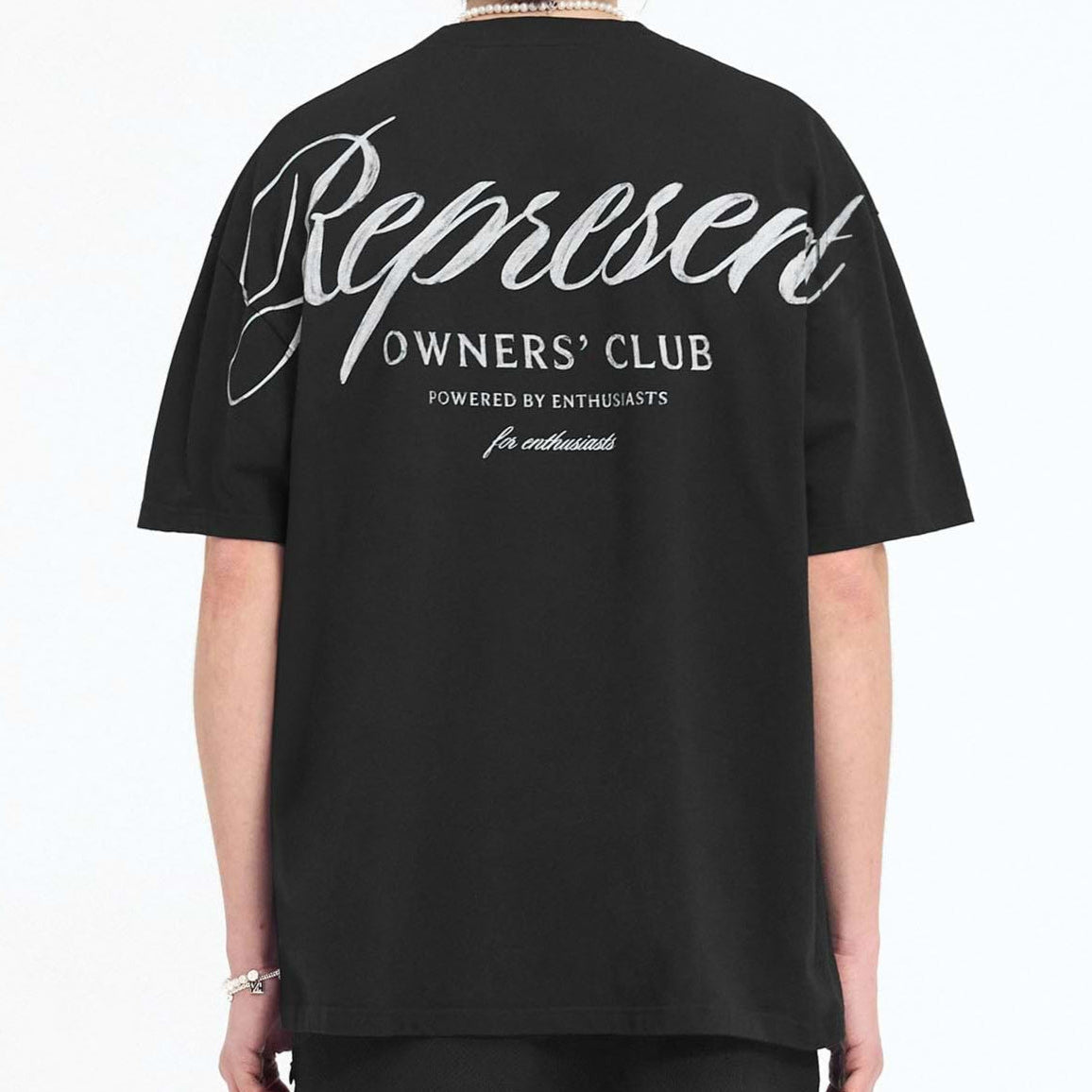 Represent Owners Club Script Tee Black REPRESENT REPRESENT - originalfook singapore
