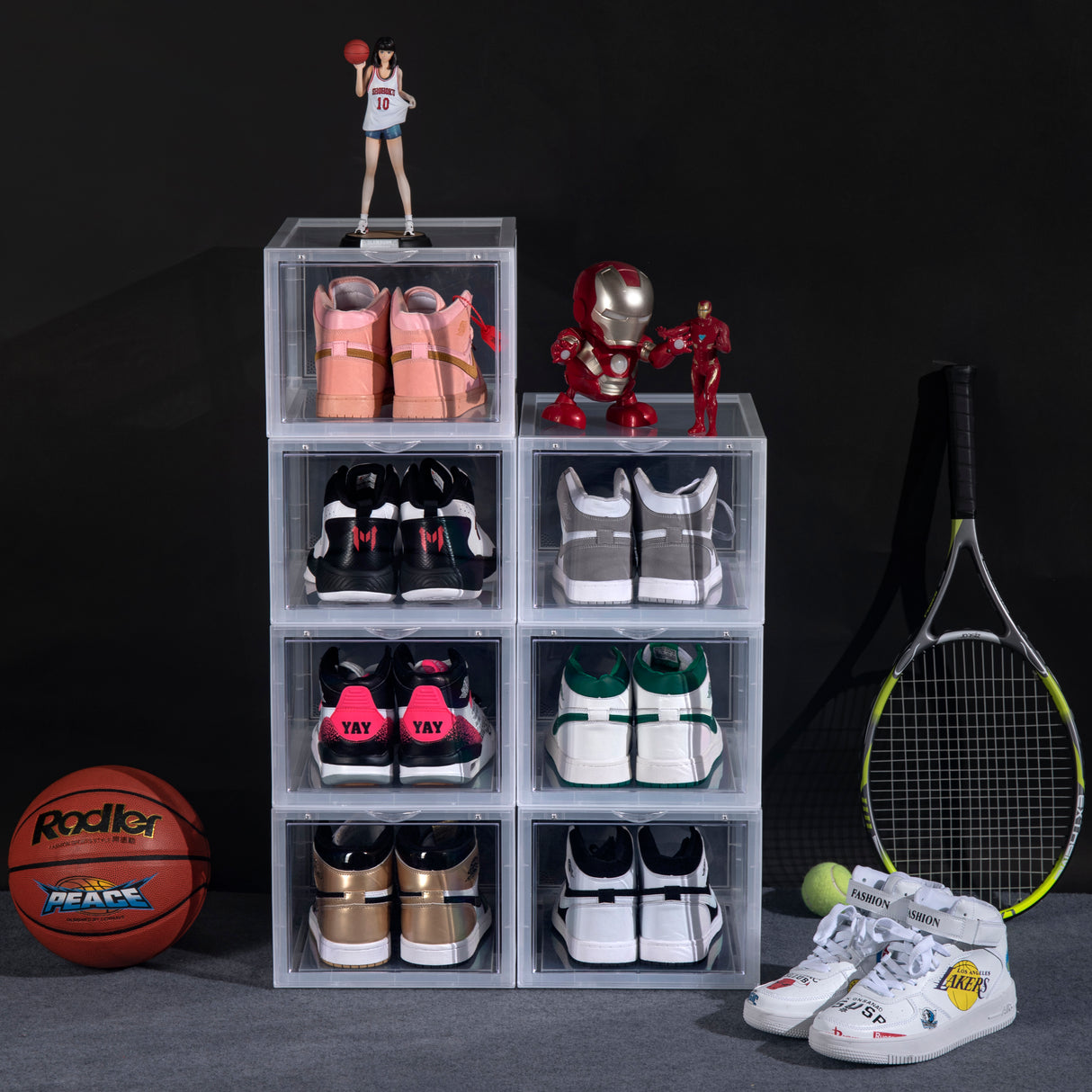 ORIGINALAB Premium Front Display Shoe Box with Magnetic Door Clear (New model) originalab originalab - originalfook singapore