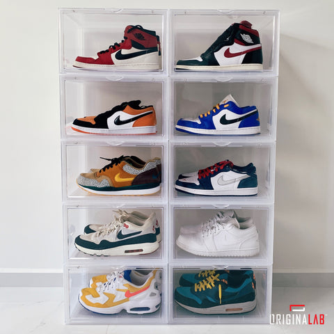 INSTOCK OF Transparent Front Stackable Shoe Box