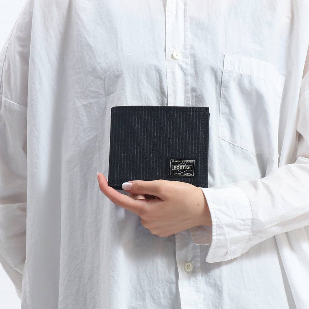 Black Porter Yoshida Japan Drawing Wallet from PORTER JAPAN, featuring sleek design and craftsmanship, shown in the image.