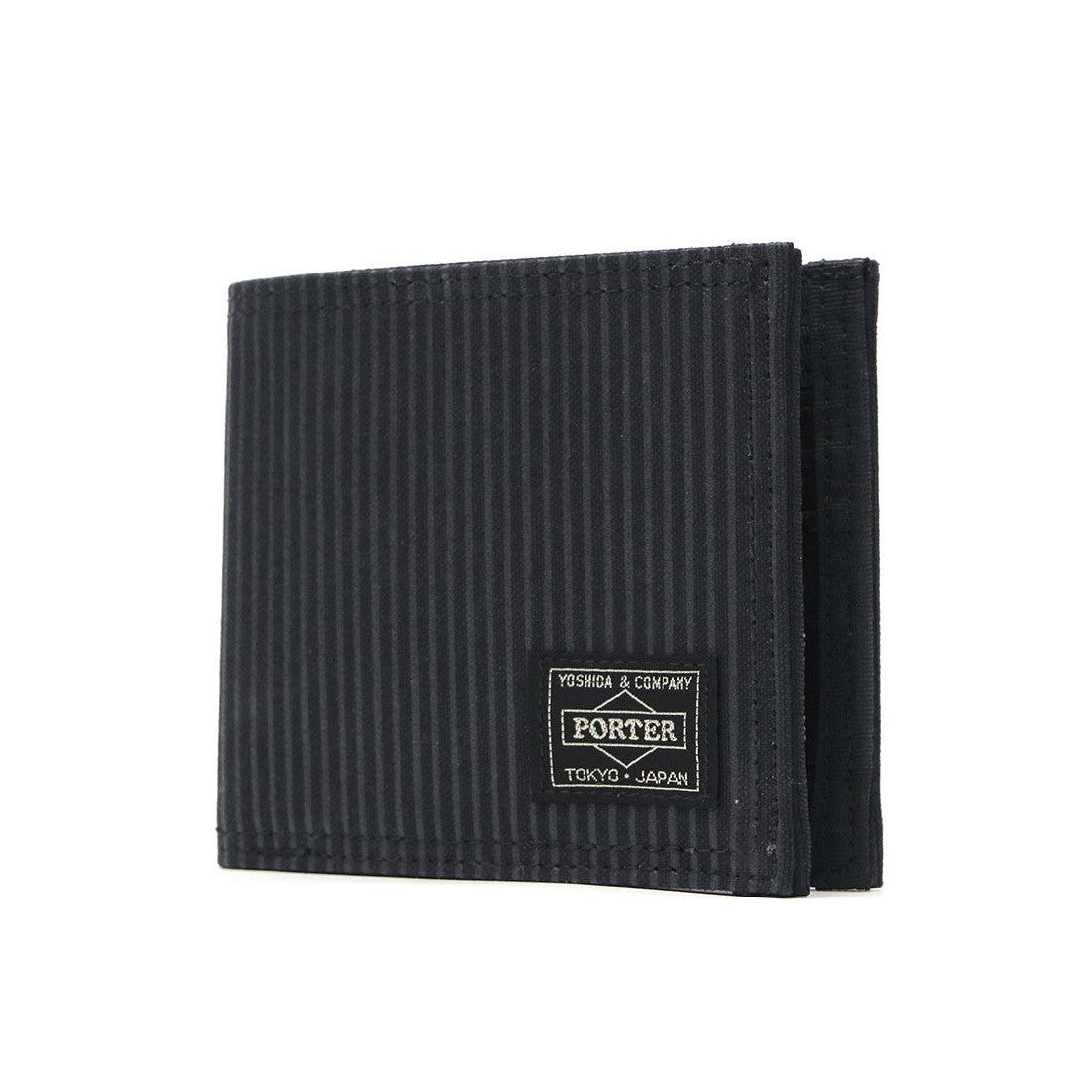 Black Porter Yoshida Japan Drawing Wallet with multiple card slots and sleek design, made by PORTER JAPAN.
