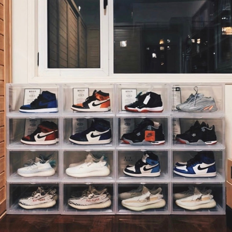 ORIGINALAB Premium Stackable Side Display Hard Case AJ Shoe Box Clear (Magnetic Door) originalab originalab - originalfook singapore