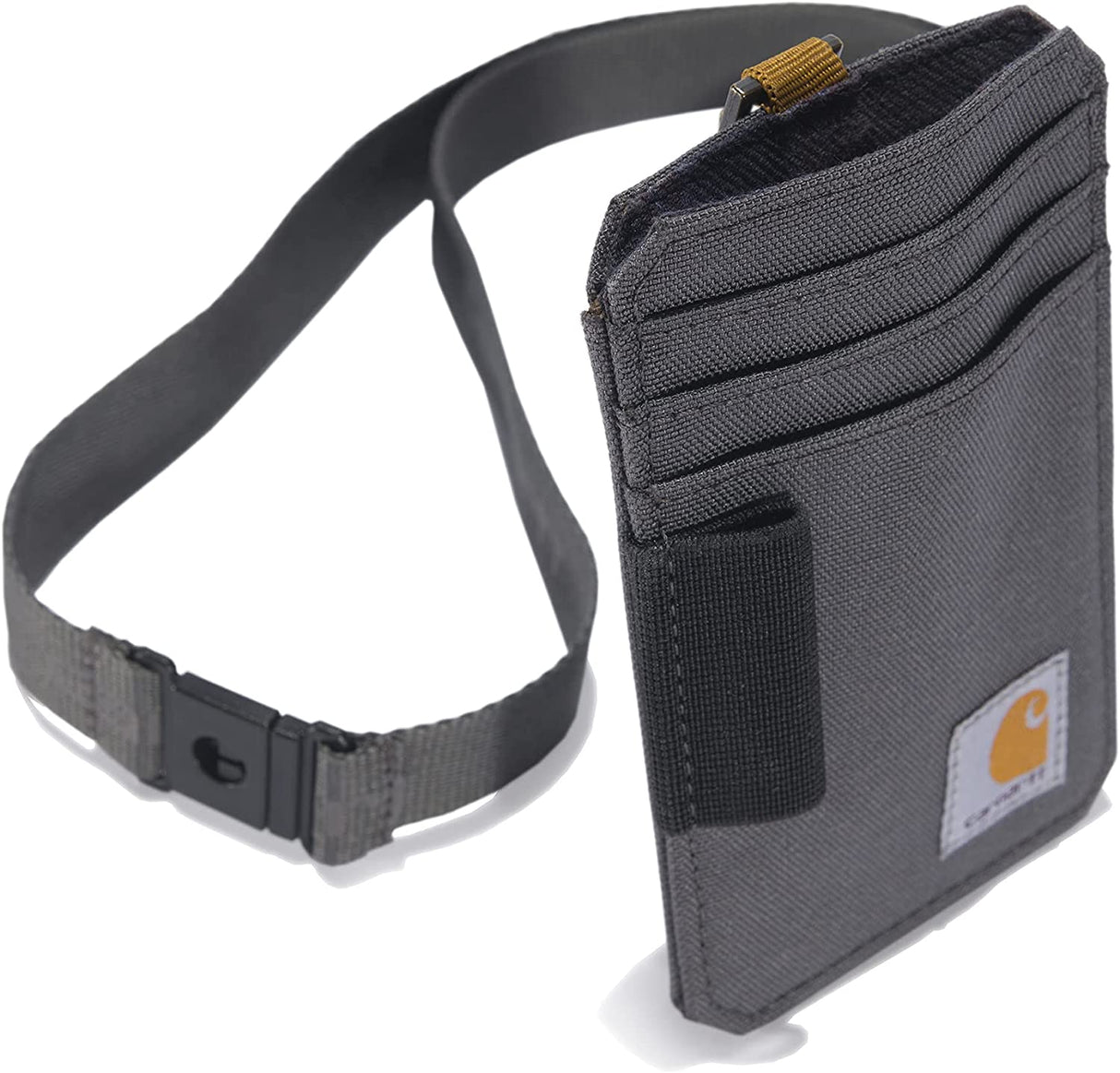 Carhartt USA ID Holder Lanyard Set With Reflective Logo Gravel carhartt carhartt - originalfook singapore