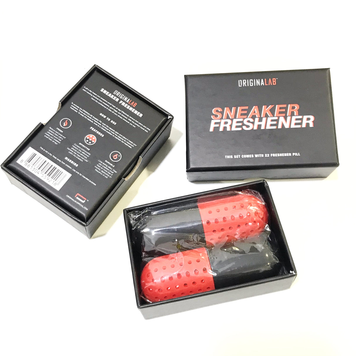 X1 PAIR ORIGINALAB Sneaker Freshener Red Pills originalab originalab - originalfook singapore