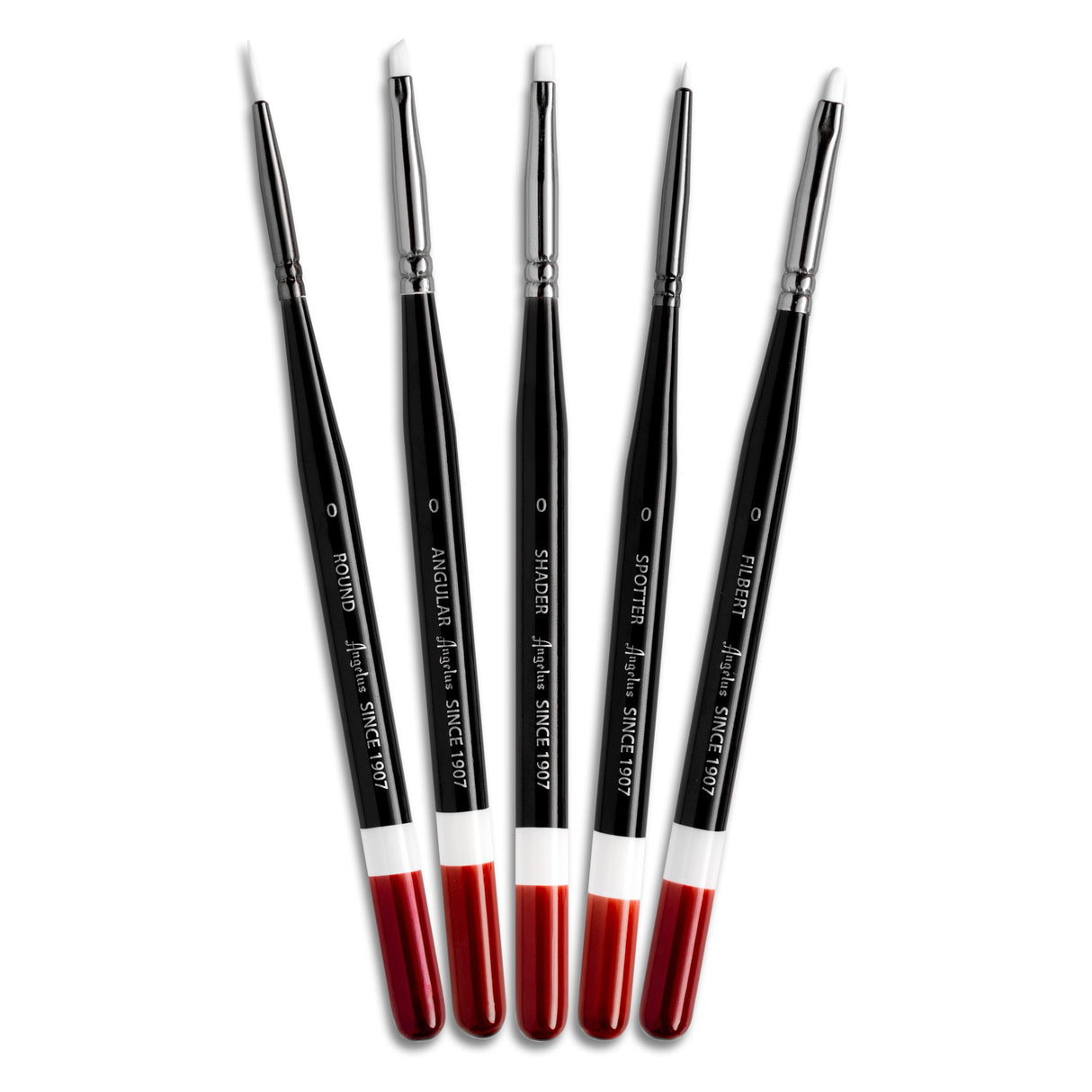 Angelus 5 Piece Micro Detail Paint Brush Set angelus angelus - originalfook singapore