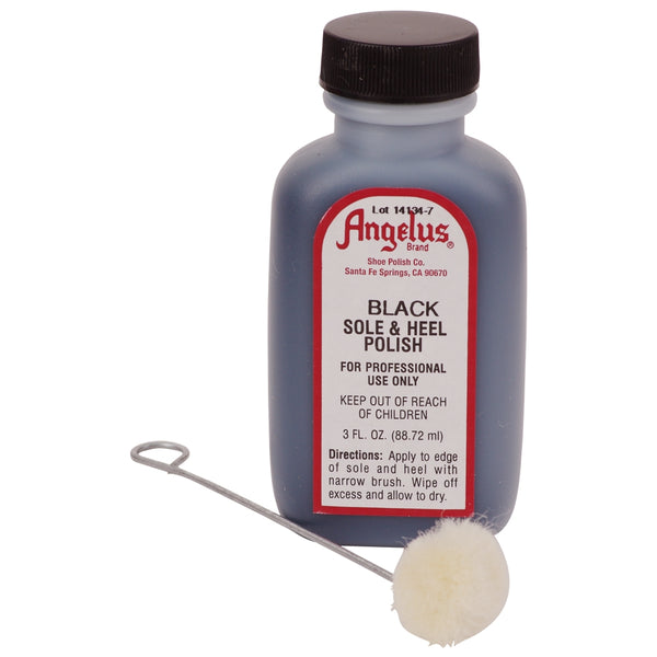 Angelus Sole & Heel Polish Black 3oz angelus angelus - originalfook singapore