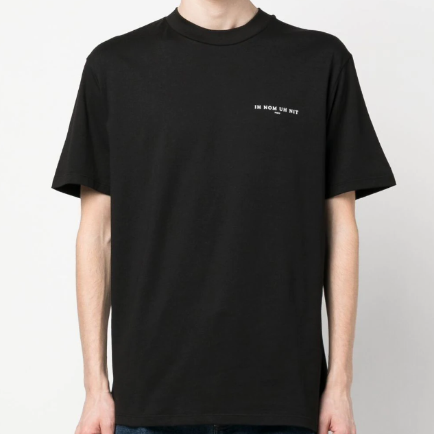 IH NOM UH NIT Paris Mask Authentic Back Print Tee Black NUS23231 IH NOM UH NI IH NOM UH NI - originalfook singapore