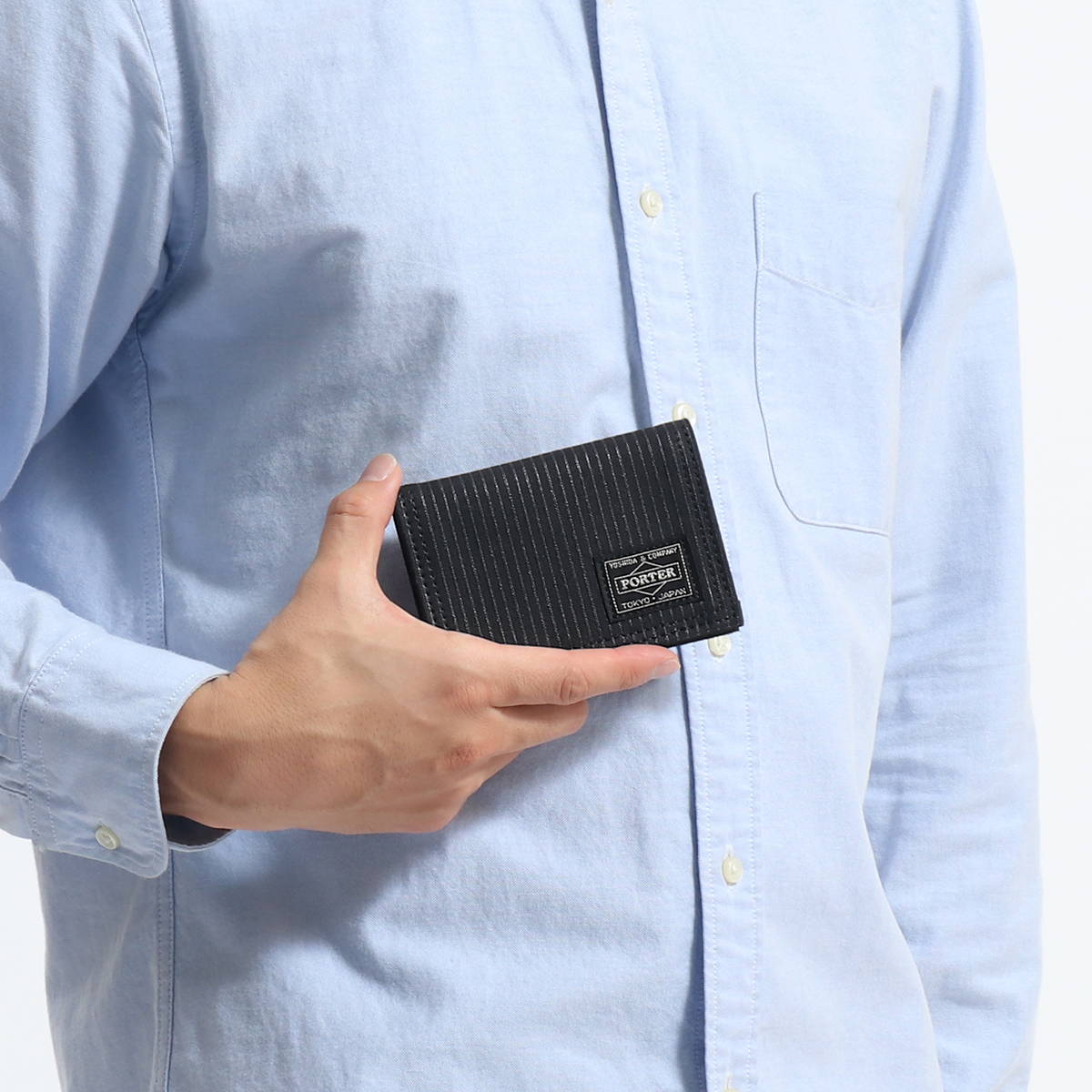 Porter Yoshida Japan Drawing Card case from PORTER JAPAN, featuring a sleek bag design with multiple card slots and durable material.